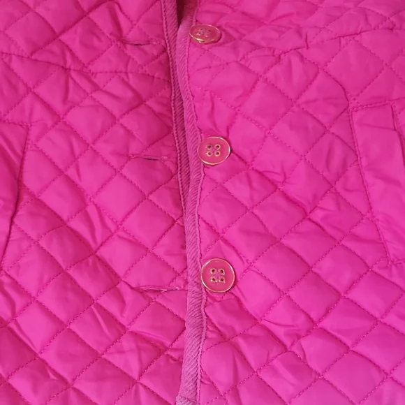 Vibrant Pink Quilted Kids Puffer Jacket - Picture 2 of 5